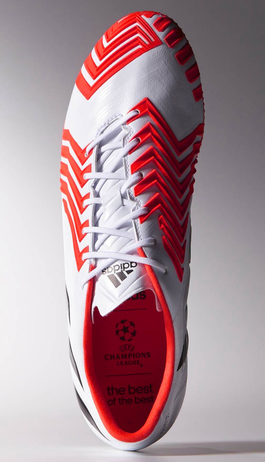 White Black Red Adidas Predator Instinct Boots Colorway